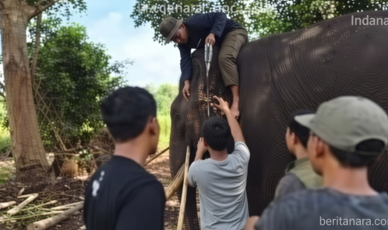 Gajah Sumatera Berusia 45 Tahun Mati di Taman Nasional Tesso Nilo Usai Jalani Perawatan Intensif