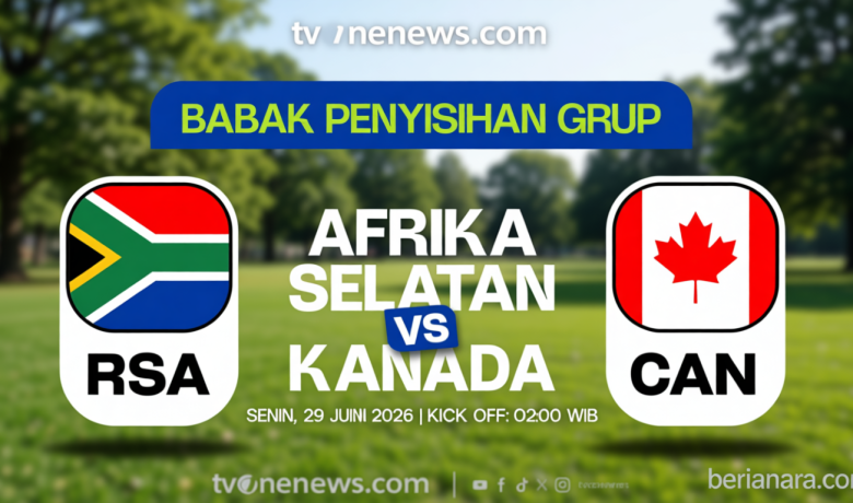 Link Live Streaming Piala Dunia 2026: Afrika Selatan Vs Kanada