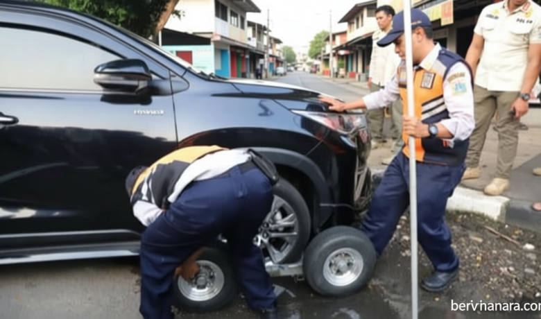 Parkir Sembarangan di Kawasan Senopati Jaksel – Empat Mobil Ditindak Dishub