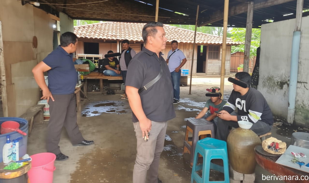 Sarang Sabu Digerebek di Simpang Zentrum Kabanjahe – Polisi dan BNNK Amankan Terduga Pengedar serta Pengguna Narkoba