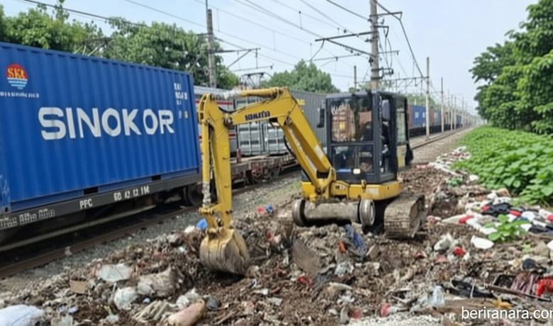 KAI Bongkar Puluhan Bangunan Liar di Jalur Pasar Senen – Ratusan Warga Direlokasi