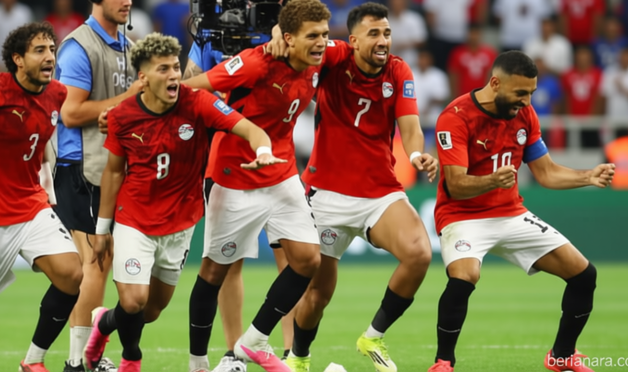 Historic Moment: Piala Dunia 2026: Ada Andil Tuhan, Pahlawan Kemenangan Mesir Bersyukur Bisa Kalahkan Australia Lewat Drama Adu Penalti