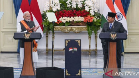 Main Agenda: Penyelesian Konflik di Palestina, Prabowo dan Modi dukung Solusi Dua Negara