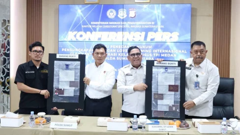 Imigrasi Medan Amankan 7 WNA dan 31 WNI Pelaku Jaringan Love Scamming