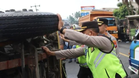 Seorang Sopir Diamankan Polisi Diduga Jadi Penyebab Kecelakaan Beruntun yang Tewaskan 4 Orang di Deli Serdang