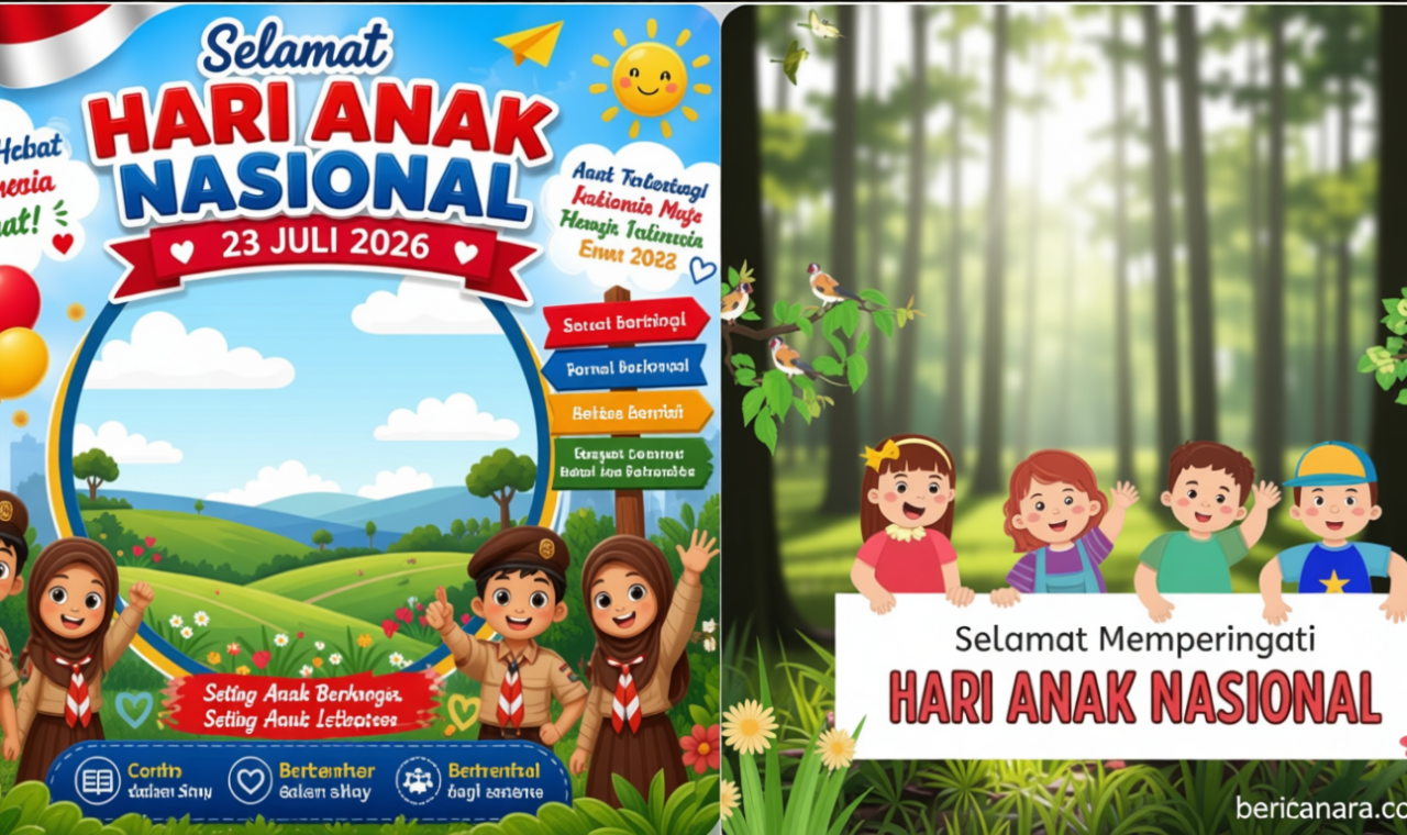 Terbaru! 10 Link Twibbon Hari Anak Nasional 2026, Download Gratis dan Bagikan ke Media Sosial
