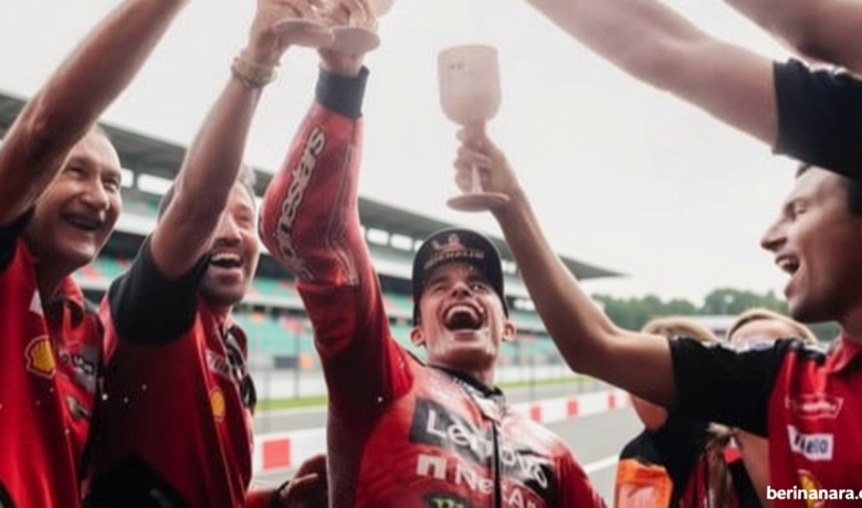 Marc Marquez Panaskan Perebutan Gelar Juara MotoGP 2026, Bos Ducati Sebut Aksinya di Sachsenring Sebuah Mahakarya