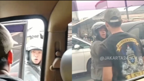 Viral, Seorang Pengendara Motor Halangi Laju Ambulans yang Bawa Pasien Kritis, Berujung Cekcok di Tengah Jalan