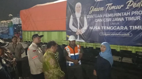 Pemprov Jatim Salurkan 64 Ton Bantuan Kemanusiaan untuk Korban Gempa NTT