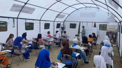 Pascakebakaran Sekolah, Pertamina Patra Niaga Hadirkan Ruang Belajar Darurat di Siswa SMPN 19 Bengkulu