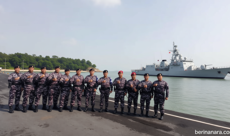 Pangkoarmada RI Lepas Pasukan Matra Laut untuk Latihan TNI Terintegrasi 2026 di Dabo Singkep